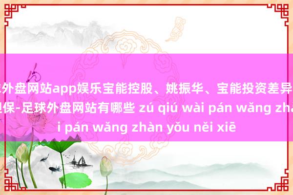 足球外盘网站app娱乐宝能控股、姚振华、宝能投资差异提供连带包袱保证担保-足球外盘网站有哪些 zú qiú wài pán wǎng zhàn yǒu něi xiē